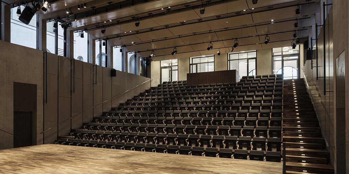 Hörsaal der Musik Hochschule in Nürnberg.